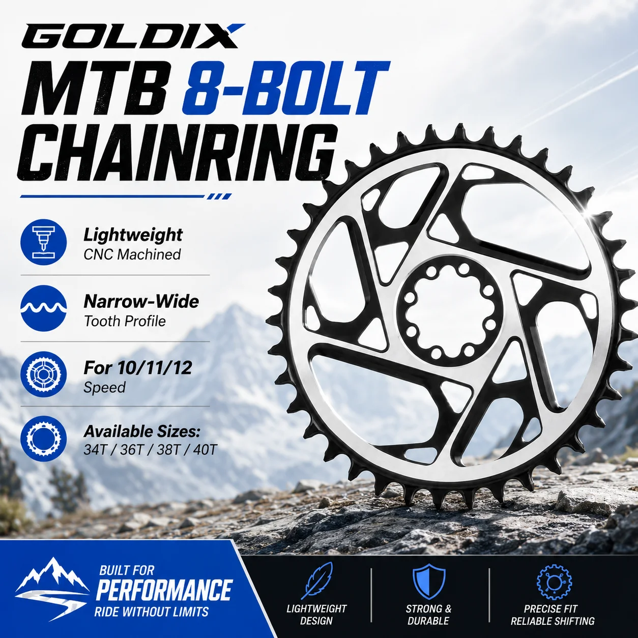 Sprocket Chain - Звездочка GOLDIX 3 мм офсет, 8